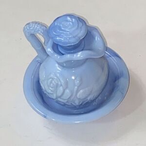 Vintage 1978 Avon May Victoriana Blubble Bath Pitcher Set